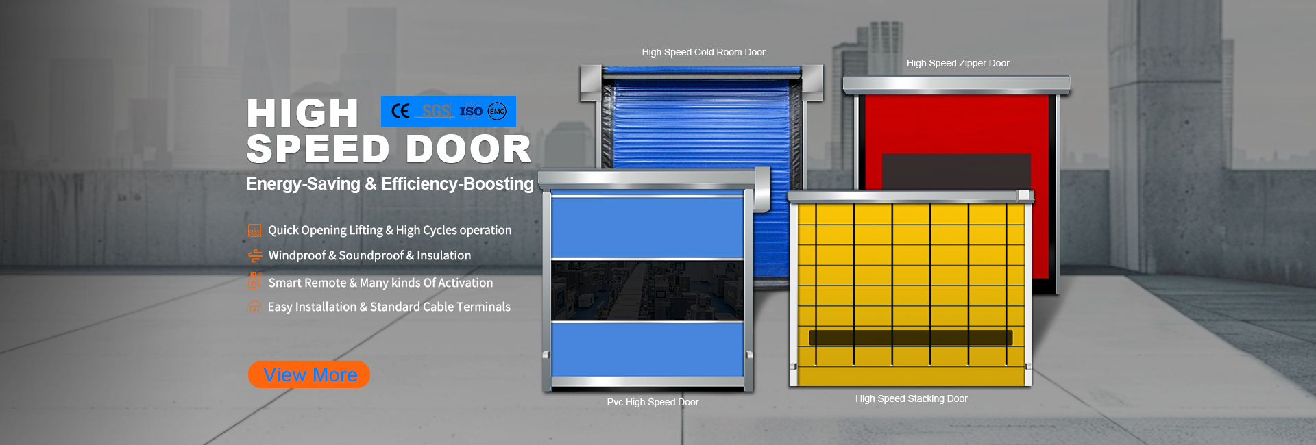 คุณภาพ ประตูอุตสาหกรรมความเร็วสูง โรงงาน