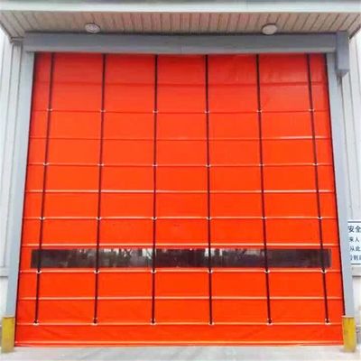 PVC Stacking ประตูชาร์เตอร์ความเร็วสูง ประตูม้วน perforated อัตโนมัติ